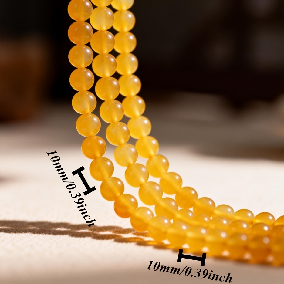 Natural Yellow Agate Necklace, Effortless Luxury